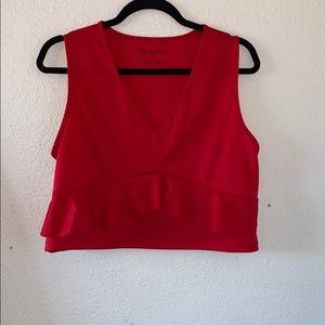 Red tank top